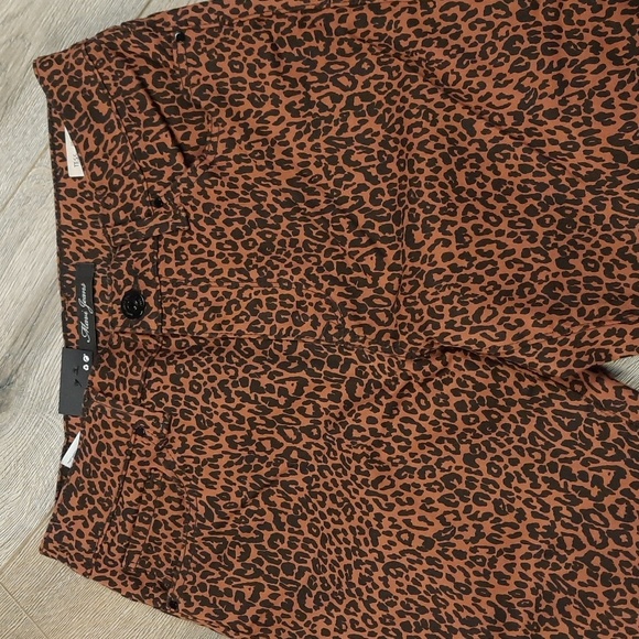 Mavi Tess brown & black high rise skinny leopard animal print jeans, NWT - Picture 7 of 14